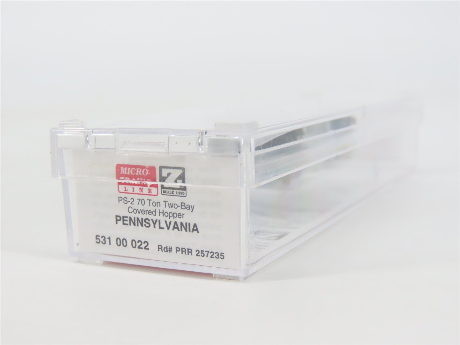 Z Scale Micro-Trains MTL 53100022 PRR Pennsylvania 2-Bay Covered Hopper #257235