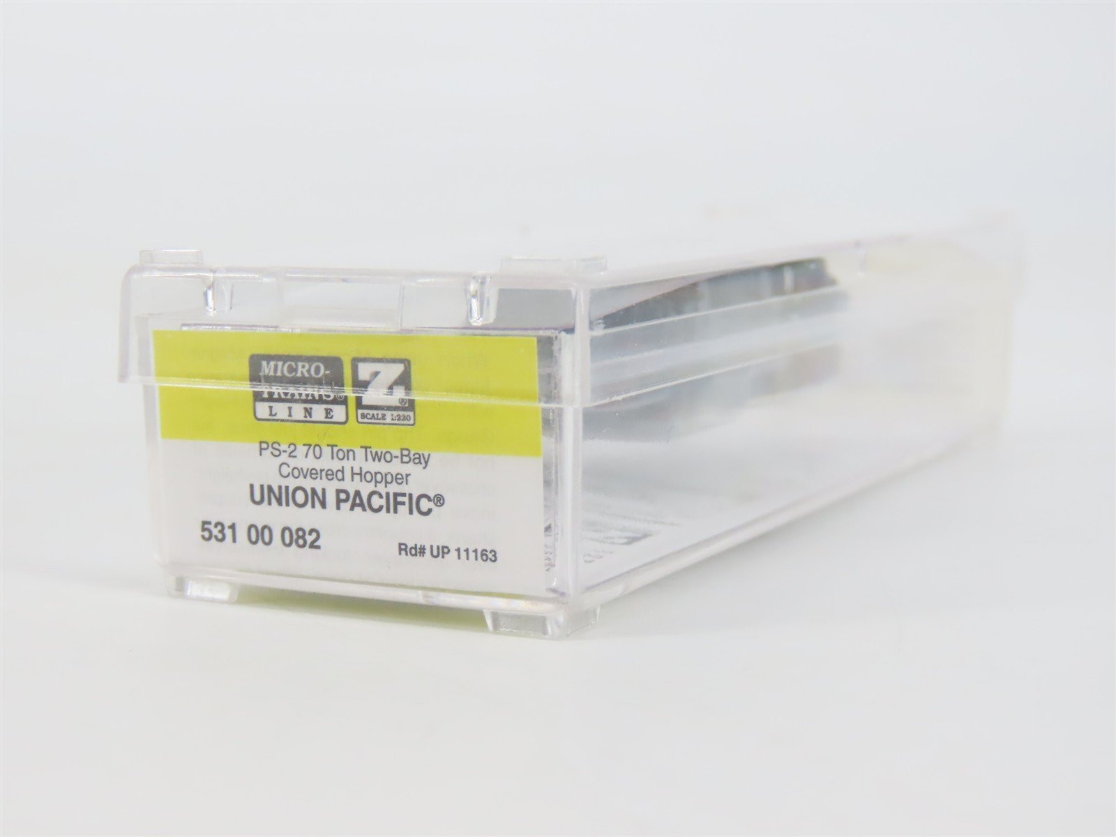 Z Scale Micro-Trains MTL 53100082 UP Union Pacific 2-Bay Covered Hopper #11163