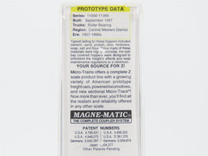 Z Scale Micro-Trains MTL 53100081 UP Union Pacific 2-Bay Covered Hopper #11131