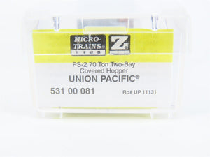 Z Scale Micro-Trains MTL 53100081 UP Union Pacific 2-Bay Covered Hopper #11131