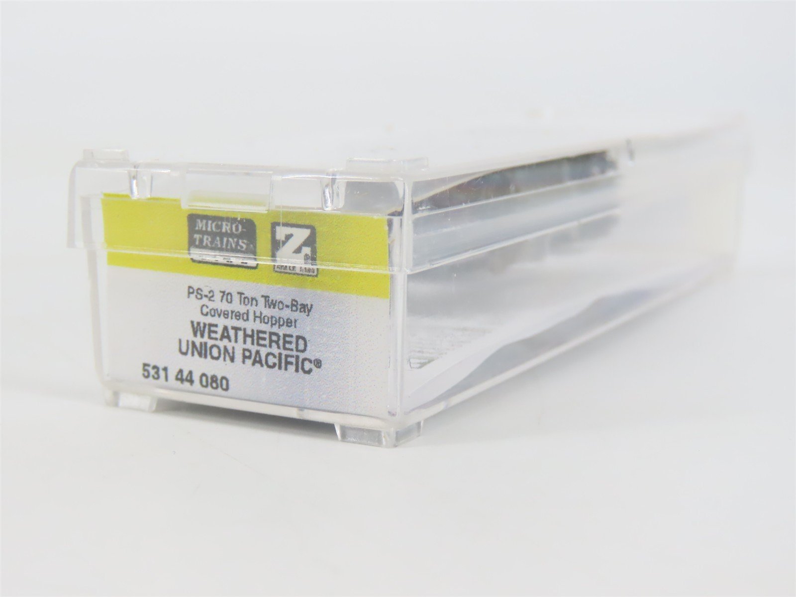 Z Micro-Trains MTL 53144080 UP Union Pacific 2-Bay Covered Hopper Weathered