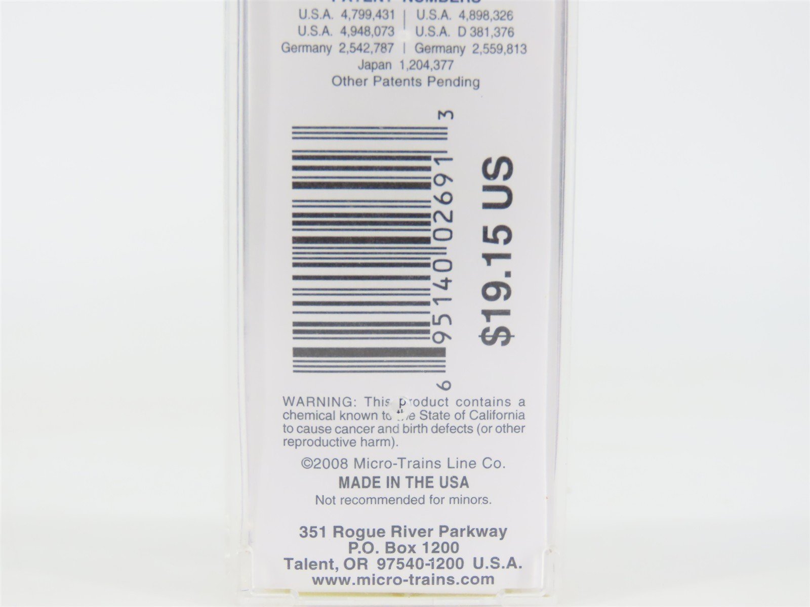 Z Micro-Trains MTL 53100101 NYC New York Central 2-Bay Covered Hopper #883180