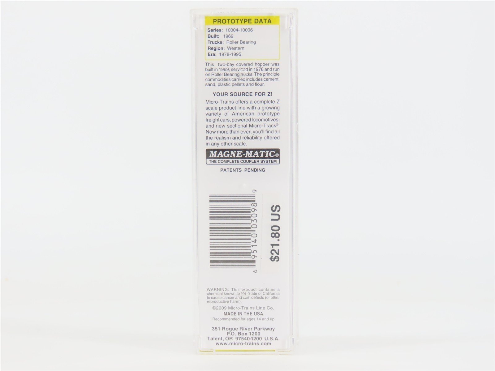 Z Scale Micro-Trains MTL 53100111 ISPX U.S. Silica 2-Bay Covered Hopper #10004