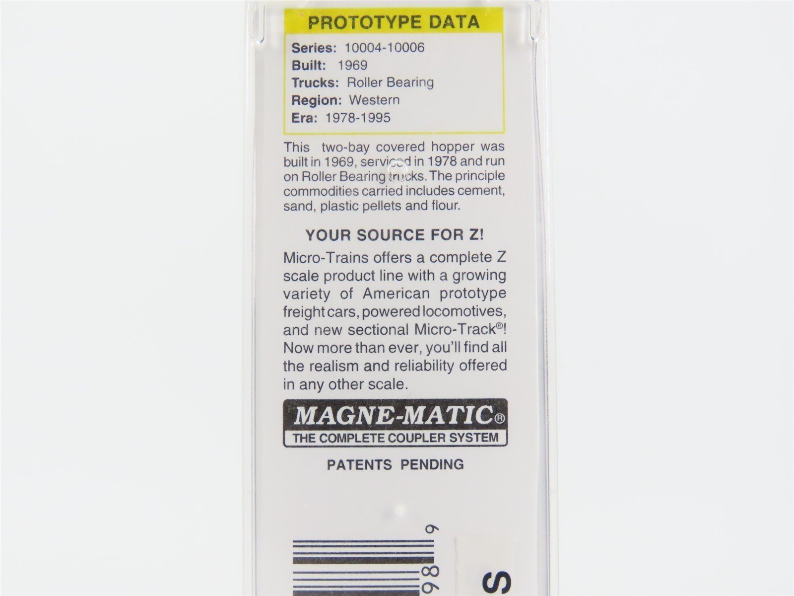 Z Scale Micro-Trains MTL 53100111 ISPX U.S. Silica 2-Bay Covered Hopper #10004