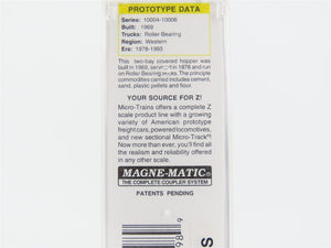 Z Scale Micro-Trains MTL 53100111 ISPX U.S. Silica 2-Bay Covered Hopper #10004