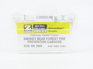 Z Micro-Trains MTL 53500260 SBX Smokey Bear Forest Fire Prevention Caboose #1944