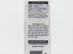 Z Micro-Trains MTL 52344050 MILW Milwaukee Road 50' Gondola w/ Load & Graffiti