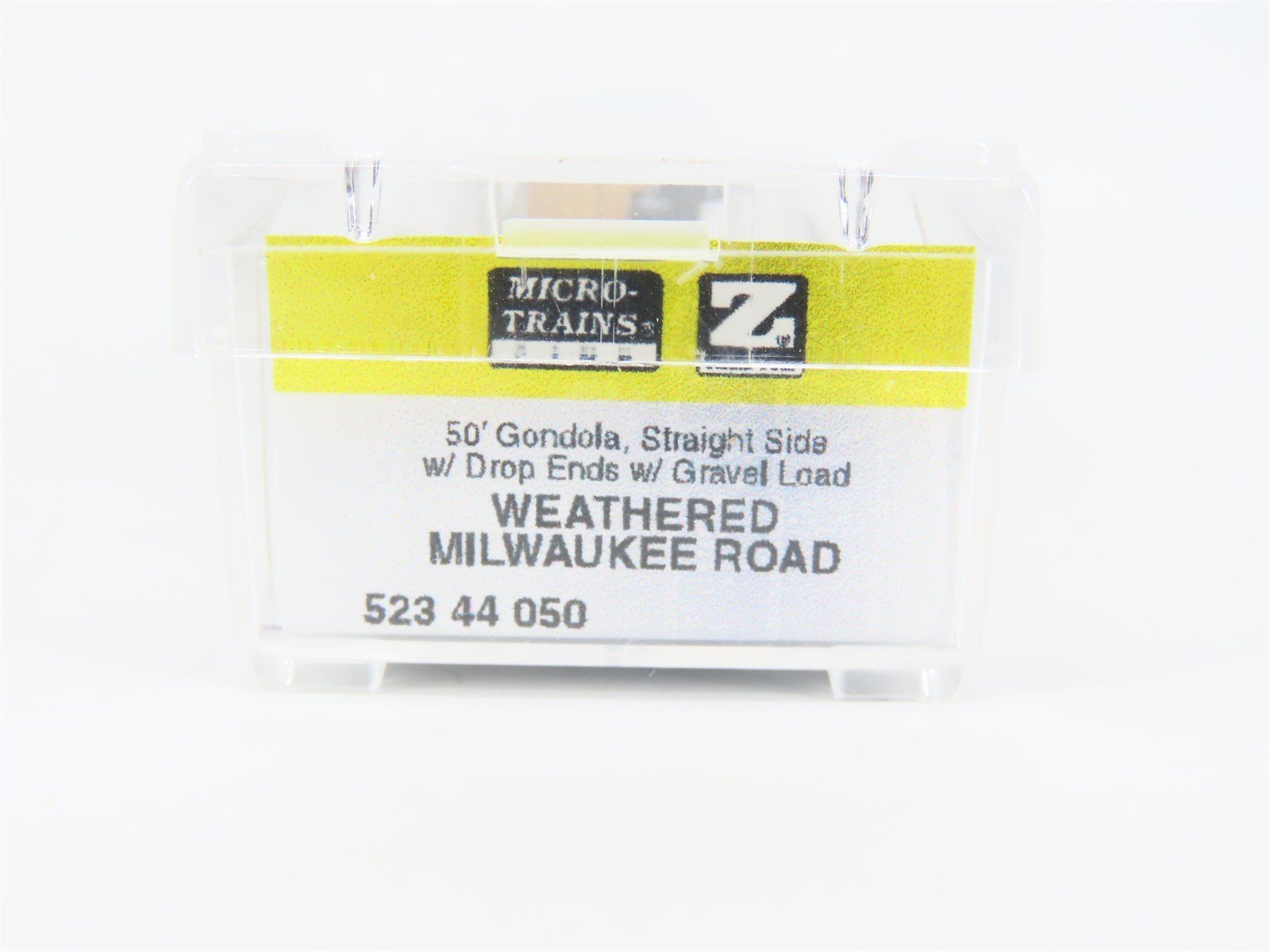 Z Micro-Trains MTL 52344050 MILW Milwaukee Road 50' Gondola w/ Load & Graffiti