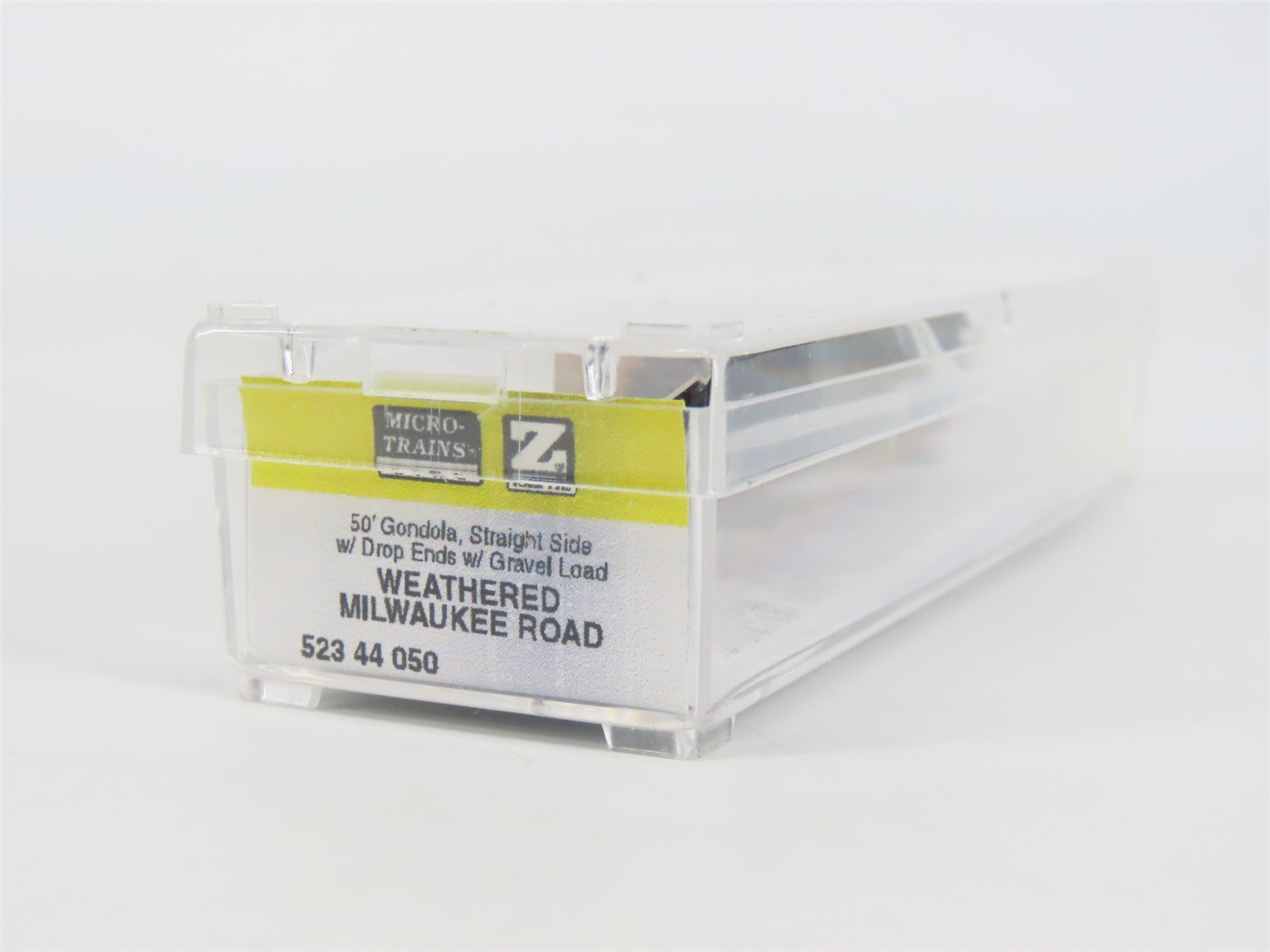 Z Micro-Trains MTL 52344050 MILW Milwaukee Road 50' Gondola w/ Load & Graffiti