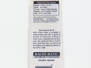 Z Micro-Trains MTL 52344050 MILW Milwaukee Road 50' Gondola w/ Load & Graffiti