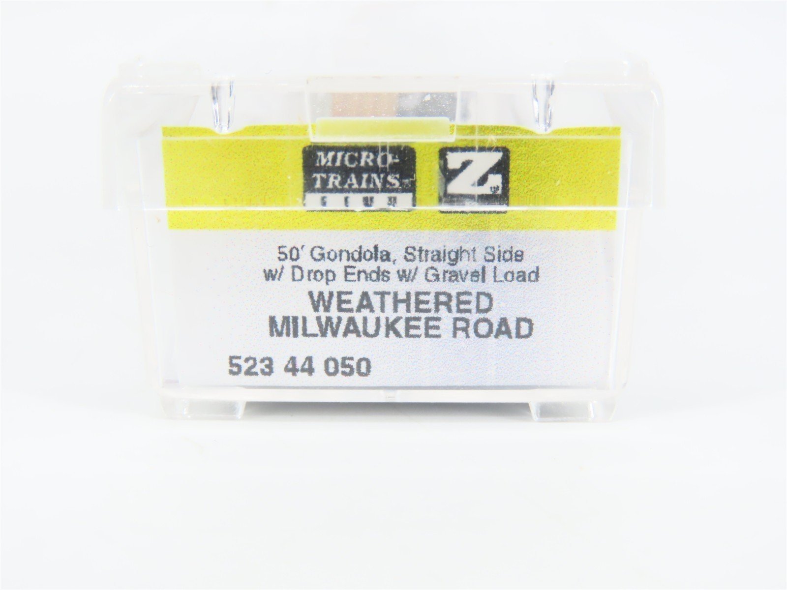 Z Micro-Trains MTL 52344050 MILW Milwaukee Road 50' Gondola w/ Load & Graffiti