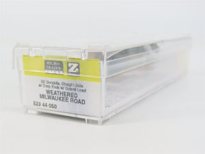 Z Micro-Trains MTL 52344050 MILW Milwaukee Road 50' Gondola w/ Load & Graffiti