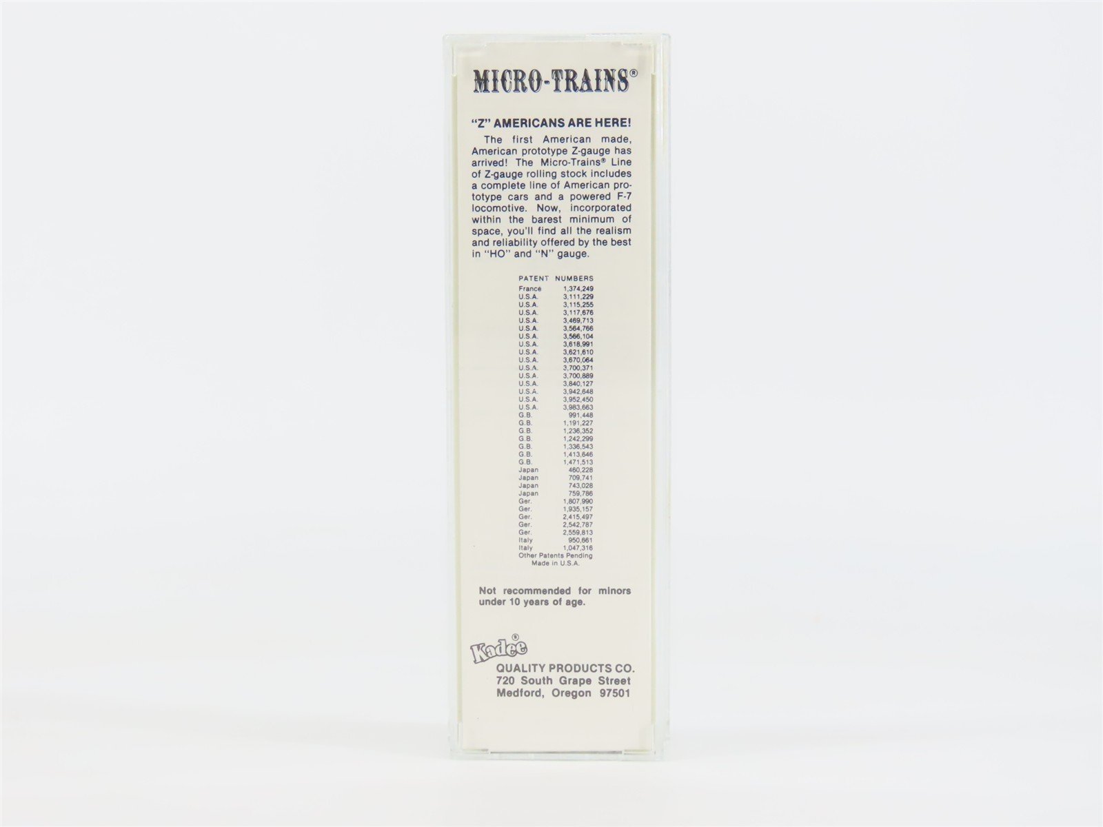 Z Scale Kadee Micro-Trains MTL 14505-2 UP Serves All The West Flat Car #51501