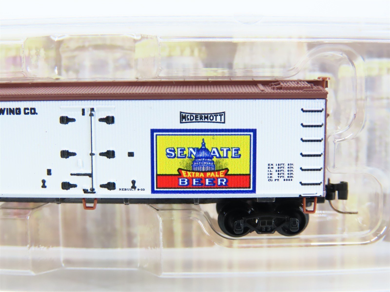Z Scale Micro-Trains MTL Brewery Series 51800300 MDBX Senate Brewing Reefer #100