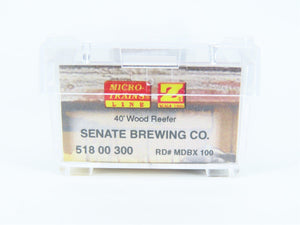 Z Scale Micro-Trains MTL Brewery Series 51800300 MDBX Senate Brewing Reefer #100