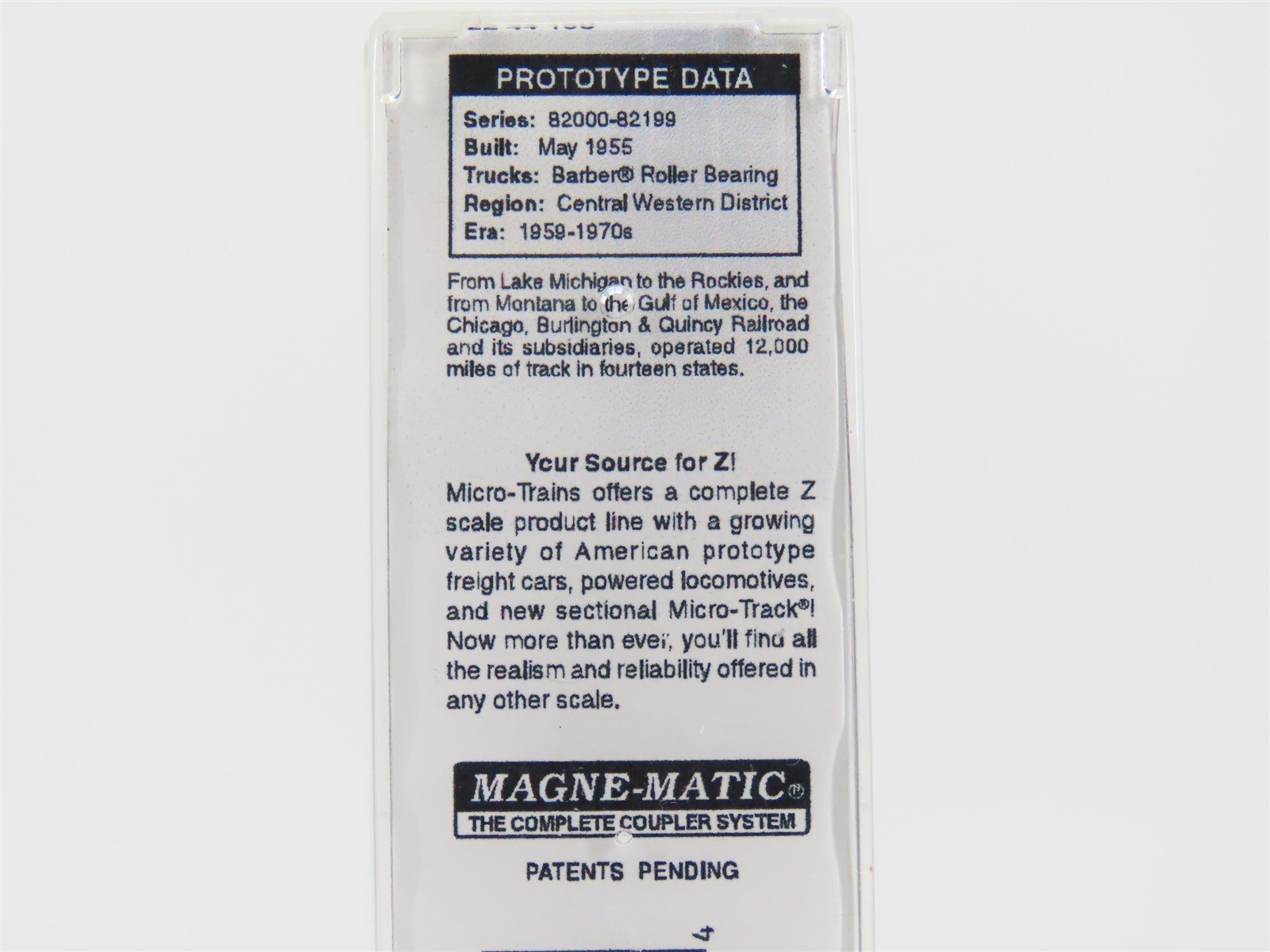 Z Micro-Trains MTL 52244160 CB&Q Burlington Route 50' Gondola w/ Load Weathered
