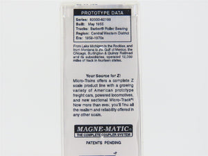 Z Micro-Trains MTL 52244160 CB&Q Burlington Route 50' Gondola w/ Load Weathered