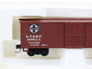 Z Scale Kadee Micro-Trains MTL 13905-2 ATSF Santa Fe 40' Woodside Boxcar #38691