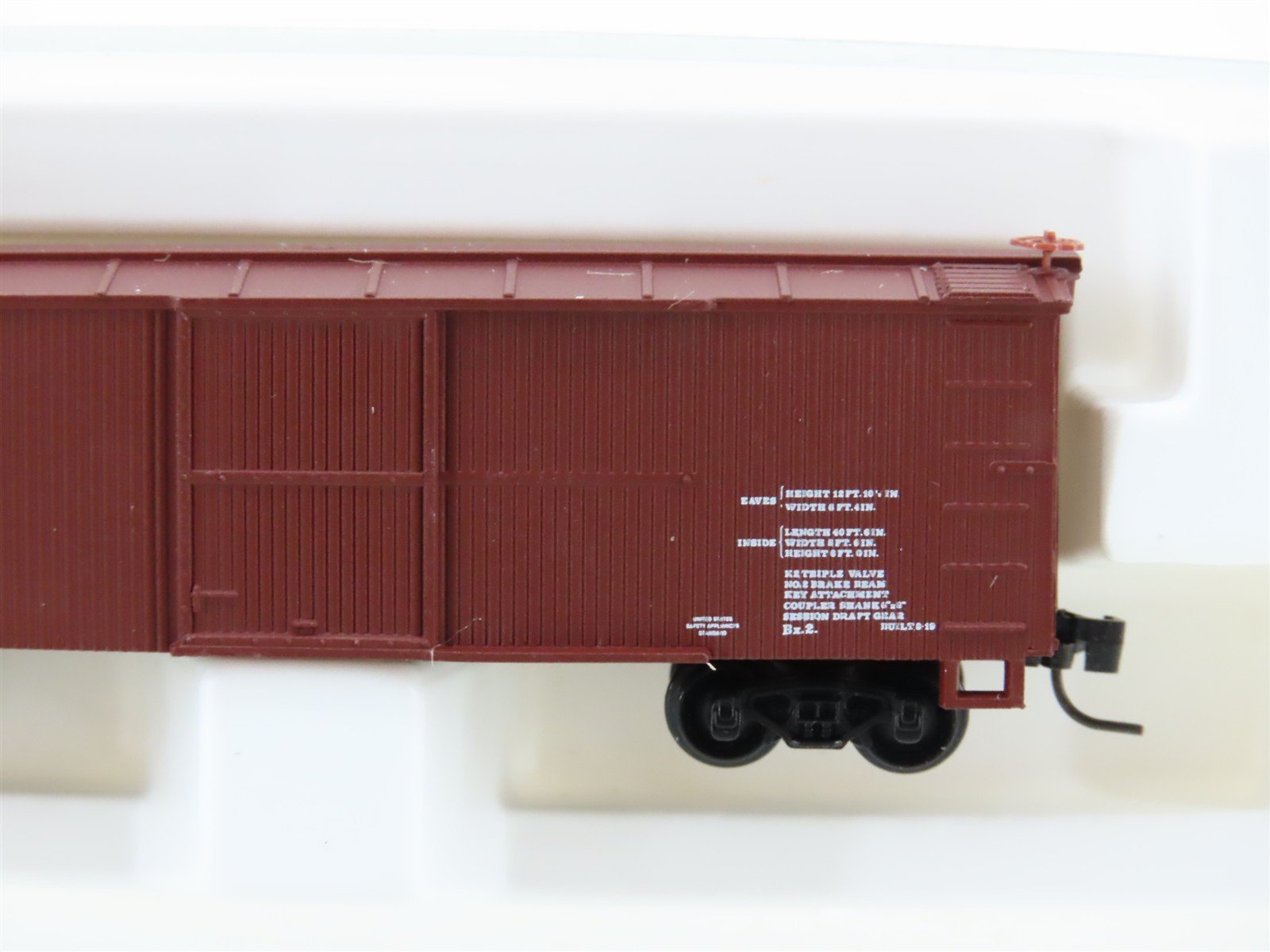 Z Scale Kadee Micro-Trains MTL 13905-2 ATSF Santa Fe 40' Woodside Boxcar #38691