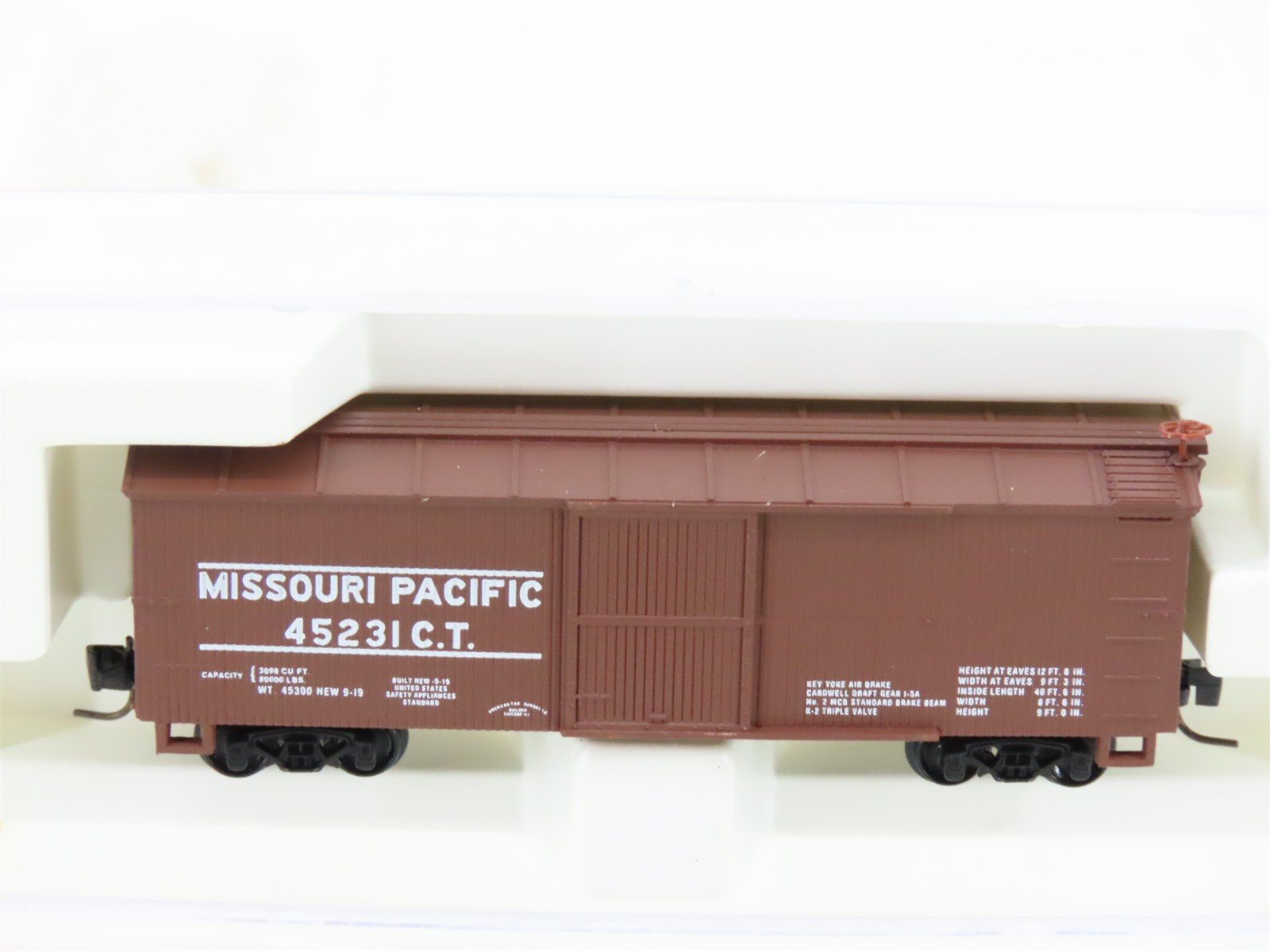 Z Scale Micro-Trains MTL 13907-2 MP Missouri Pacific 40' Woodside Boxcar #45231