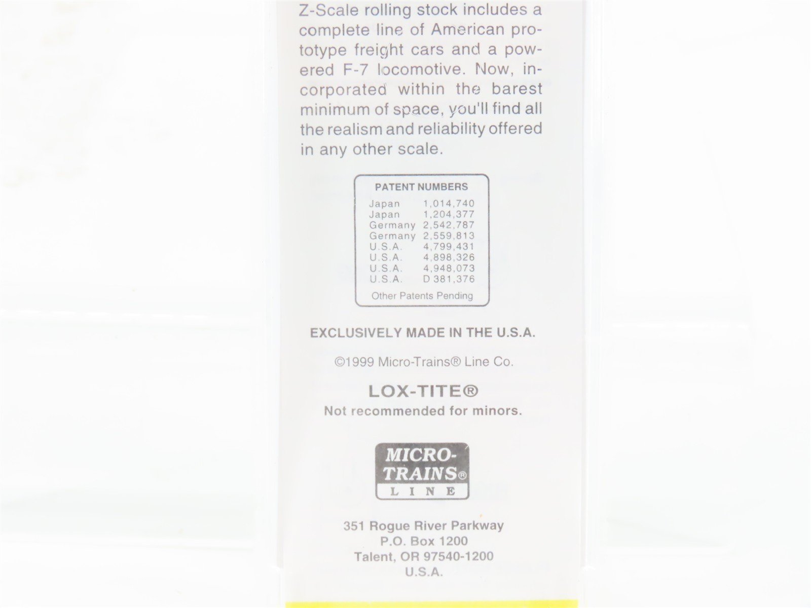 Z Scale Micro-Trains MTL 13909-2 Grand Trunk 40' Boxcar #17084