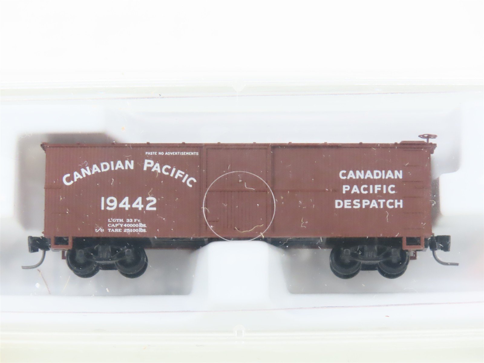 Z Scale Micro-Trains MTL 13910-2 CP Canadian Pacific 40' Woodside Boxcar #19442