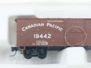 Z Scale Micro-Trains MTL 13910-2 CP Canadian Pacific 40' Woodside Boxcar #19442