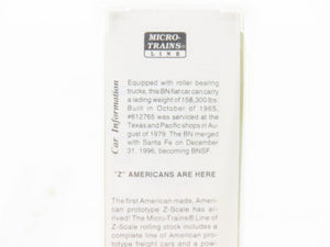 Z Scale Micro-Trains MTL 14508-2 BN Burlington Northern Flatcar #612765