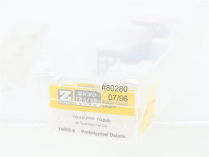 Z Scale Micro-Trains MTL 14605-2 TTPX Trailer Train Bulkhead Flatcar #80280