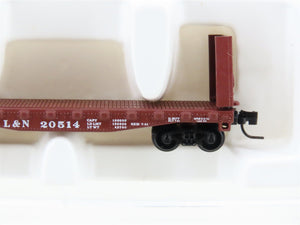Z Scale Kadee Micro-Trains MTL 14603-2 L&N Bulkhead Flatcar #20514