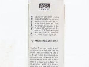 Z Scale Micro-Trains MTL 14508-2 BN Burlington Northern Flatcar #612765