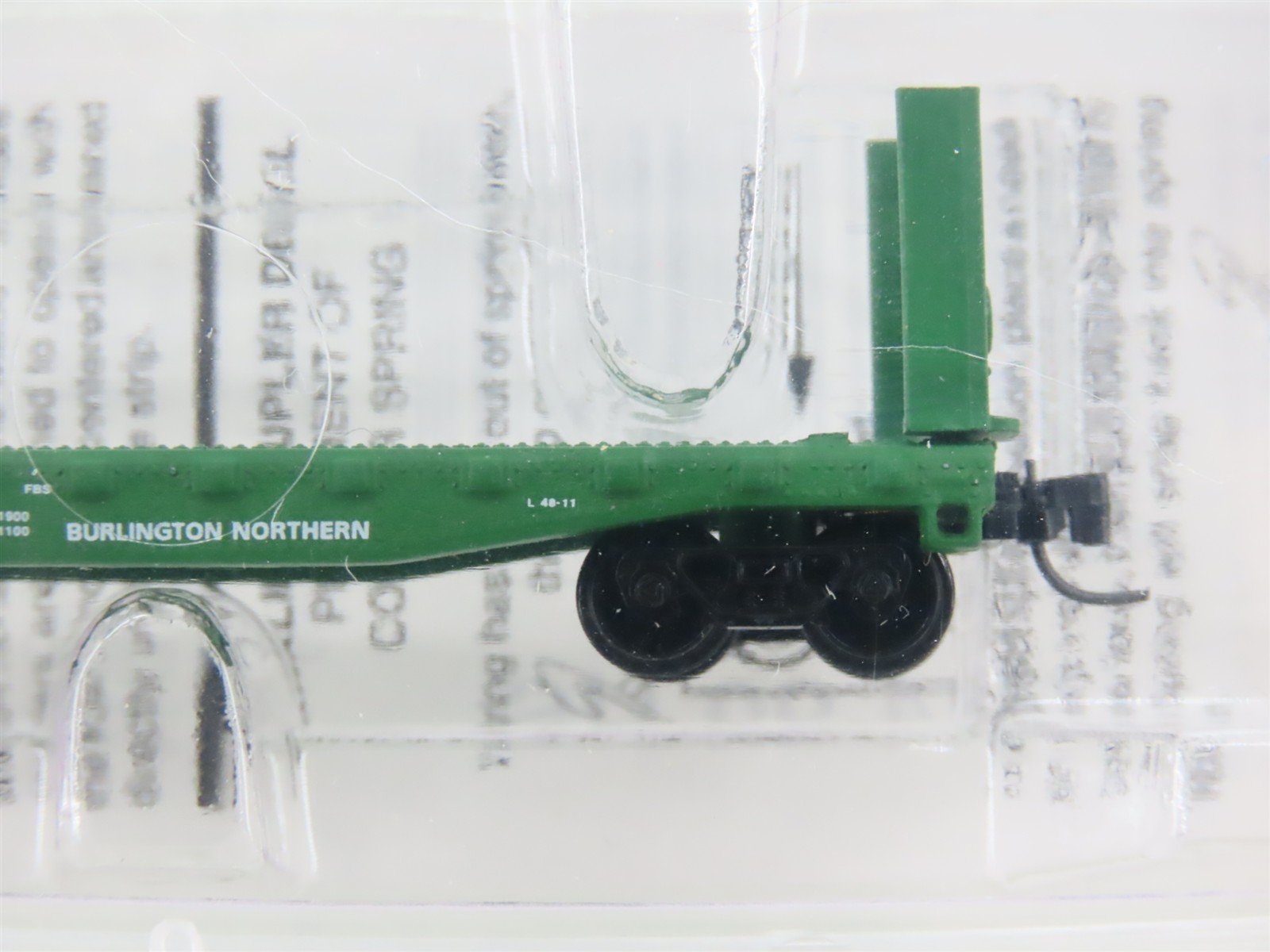 Z Scale Micro-Trains 14607-2 BN Burlington Northern 40' Bulkhead Flatcar #616049