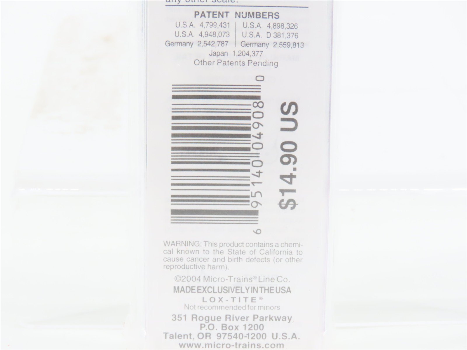 Z Scale Micro-Trains 14607-2 BN Burlington Northern 40' Bulkhead Flatcar #616049