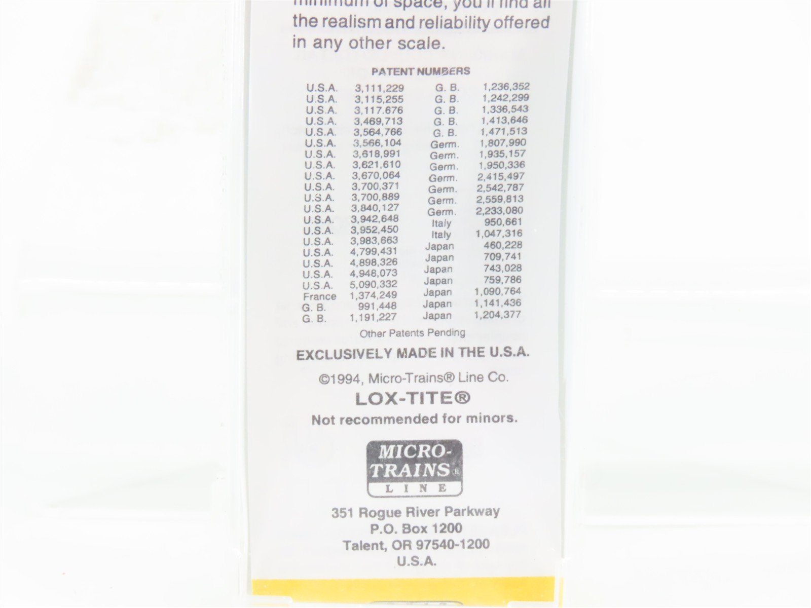 Z Scale Micro-Trains 14109-2 UP Union Pacific 40' Standard Boxcar #192920