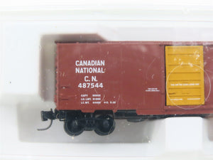 Z Scale Micro-Trains 14119-2 CN Canadian National Maple Leaf 40' Boxcar #487544