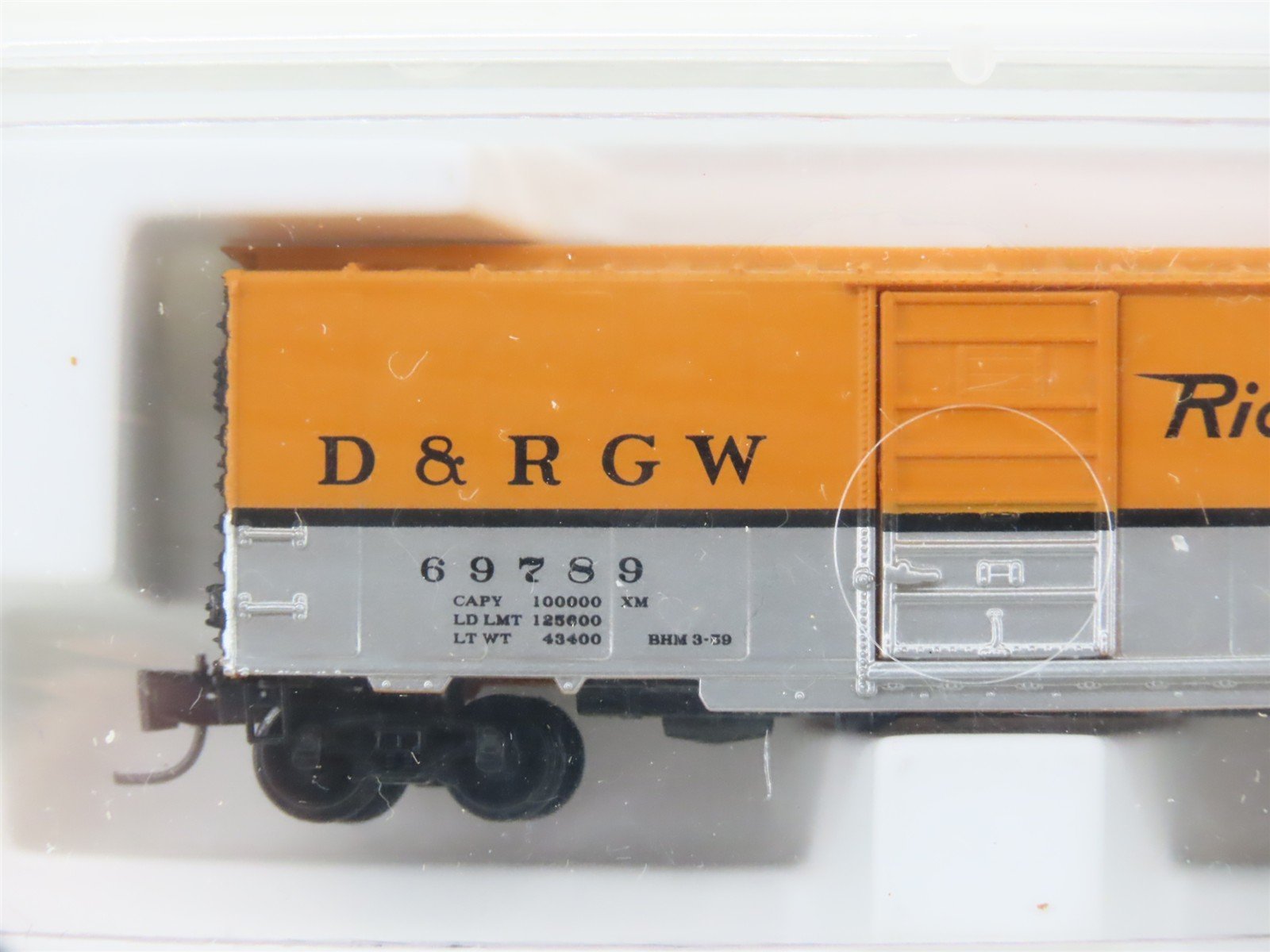 Z Scale Micro-Trains 14148-2 DRGW Rio Grande 40' Standard Boxcar #69789