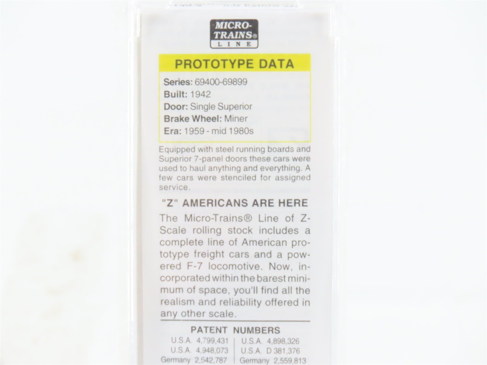 Z Scale Micro-Trains 14148-2 DRGW Rio Grande 40' Standard Boxcar #69789