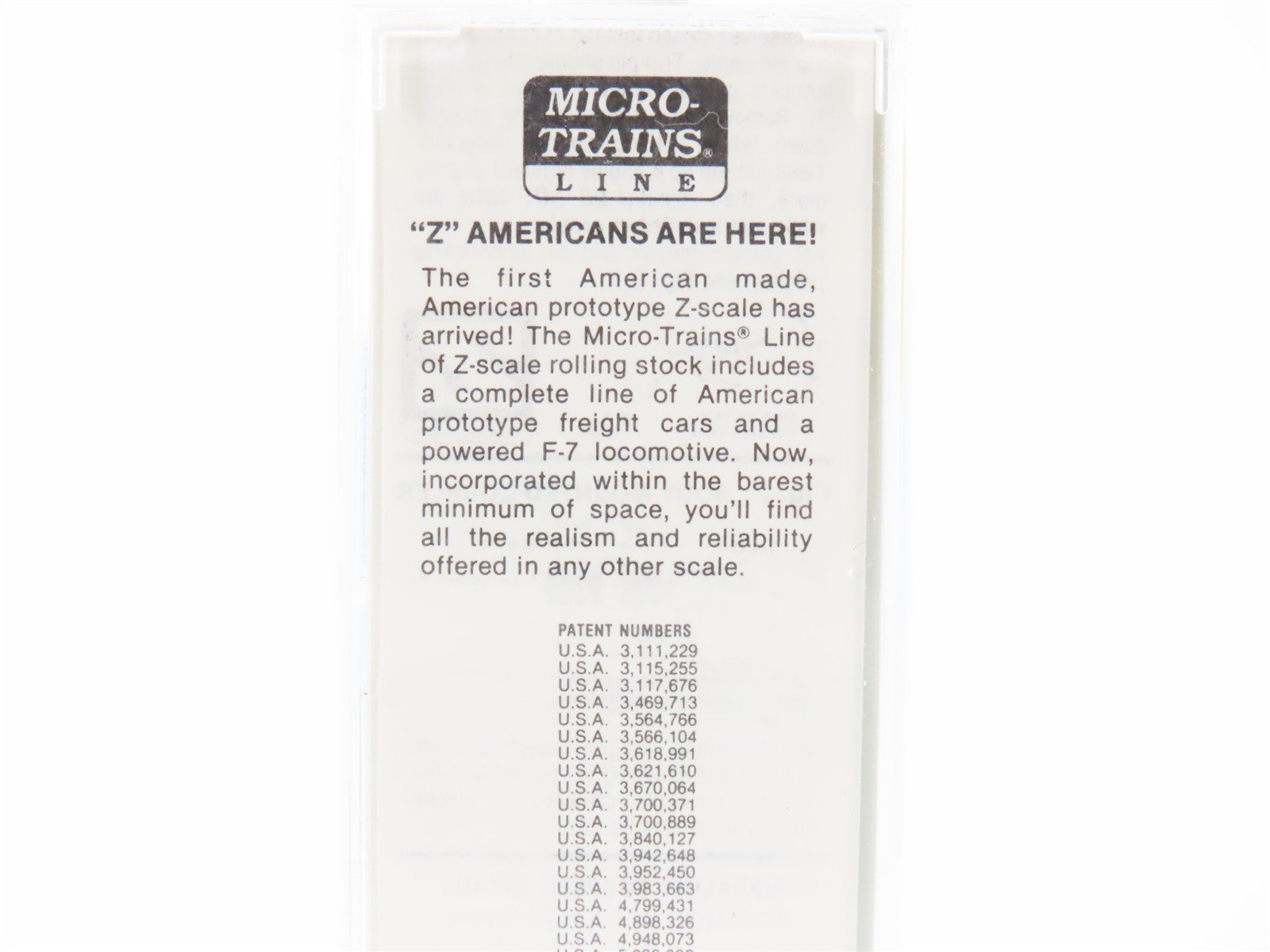 Z Scale Micro-Trains 14126-2 WIF West India Fruit 40' Standard Boxcar #212