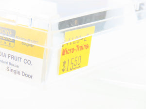 Z Scale Micro-Trains 14126-2 WIF West India Fruit 40' Standard Boxcar #212