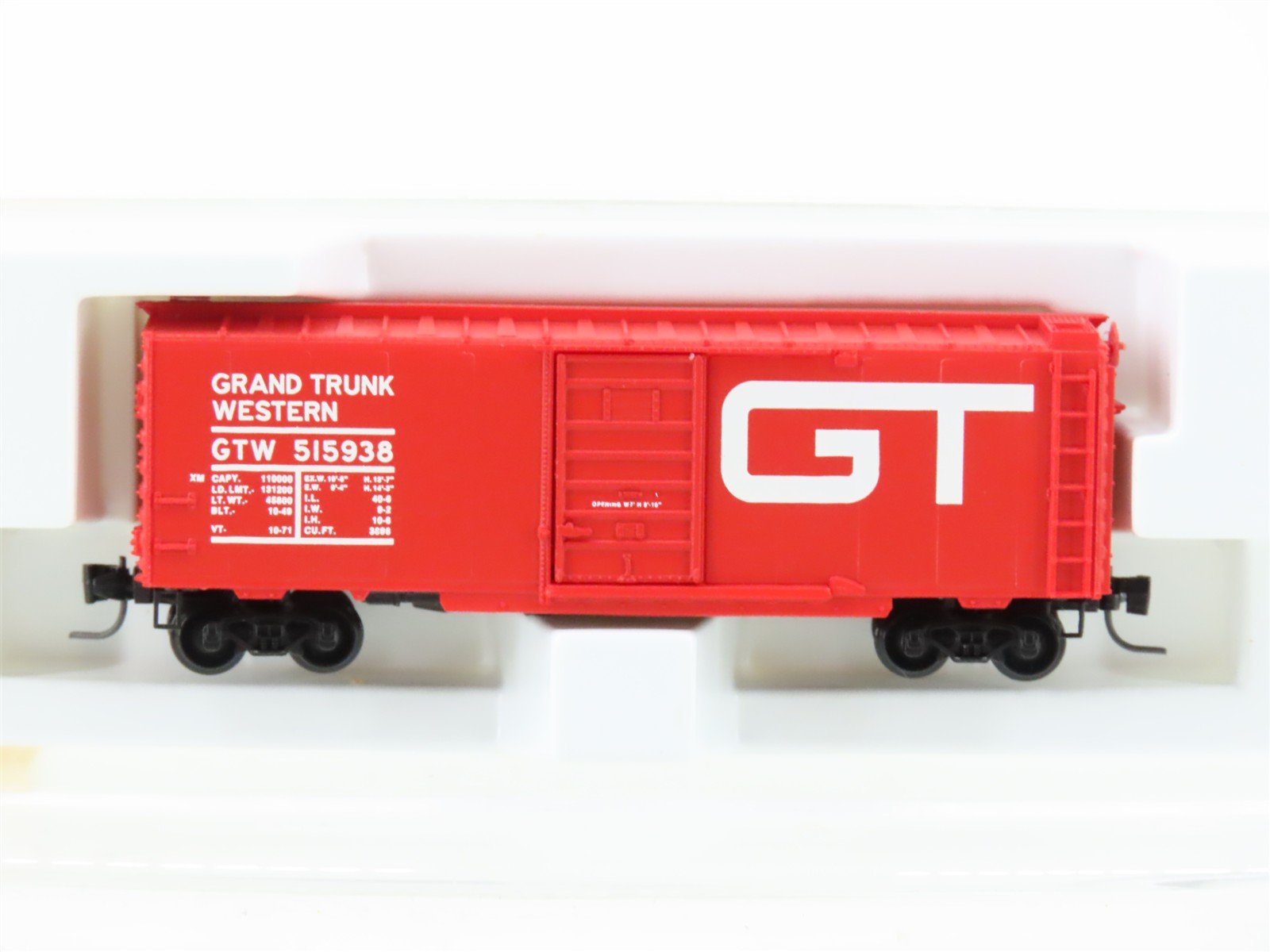 Z Micro-Trains MTL 14128-2 GTW Grand Trunk Western 40' Standard Boxcar #515938