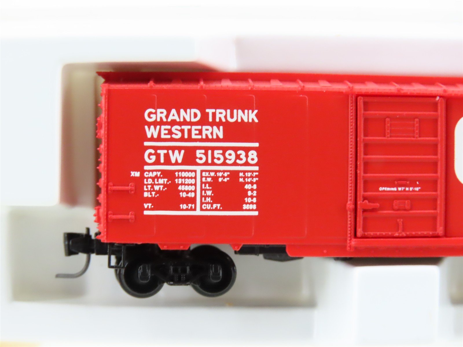 Z Micro-Trains MTL 14128-2 GTW Grand Trunk Western 40' Standard Boxcar #515938