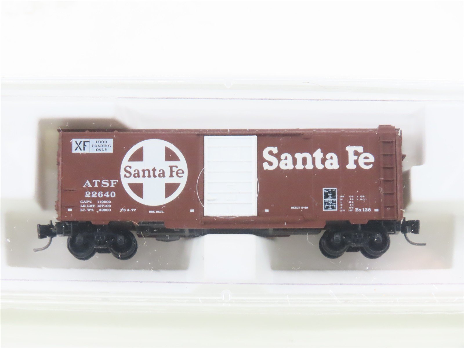 Z Micro-Trains MTL 14147-2 ATSF Santa Fe 40' Standard Boxcar #22640