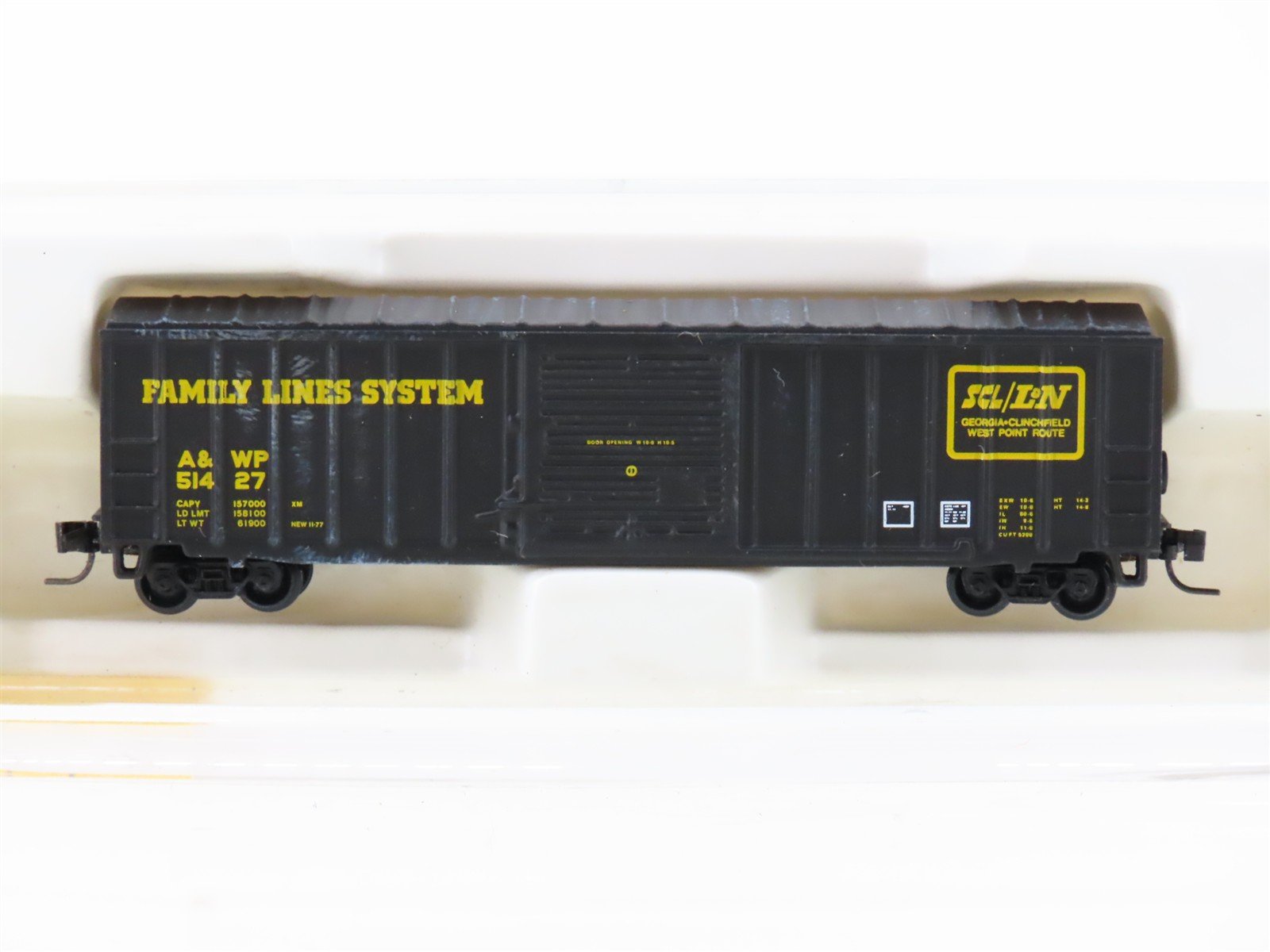 Z Kadee Micro-Trains MTL 14202-2 A&WP Family Lines 40' Rib Side Boxcar #51427