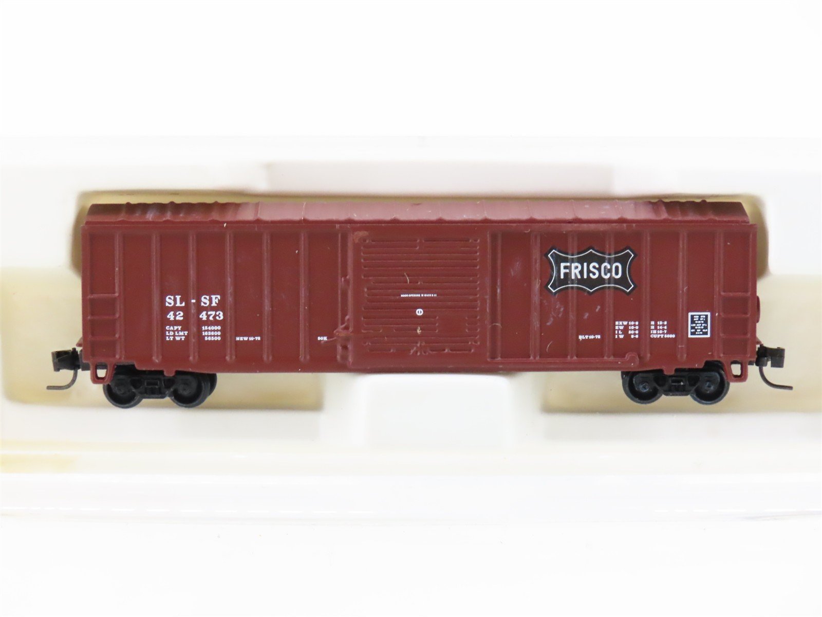 Z Scale Kadee Micro-Trains MTL 14206-2 SLSF Frisco 40' Rib Side Boxcar #42473