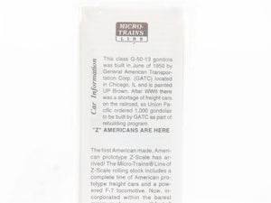 Z Scale Micro-Trains MTL 14303-2 UP Union Pacific Open Gondola #65239