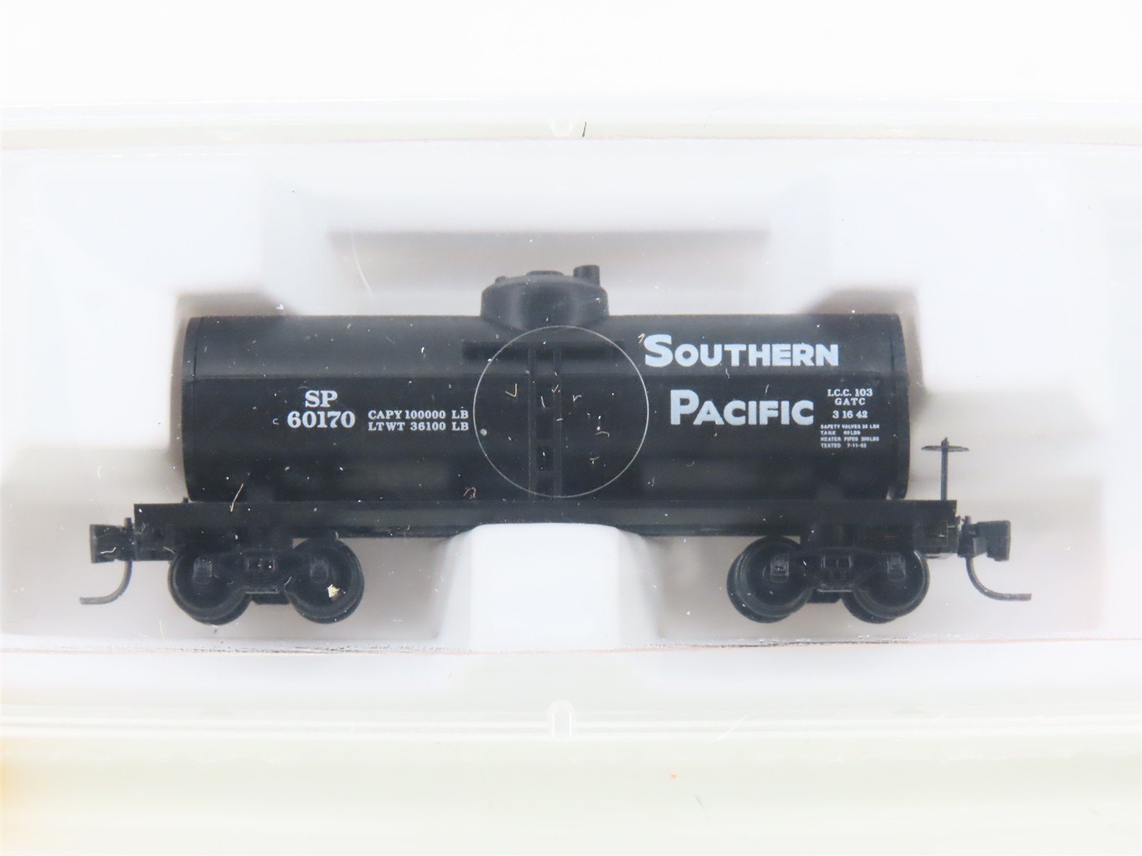 Z Scale Micro-Trains MTL 14408-2 SP Southern Pacific Single Dome Tankcar #60170