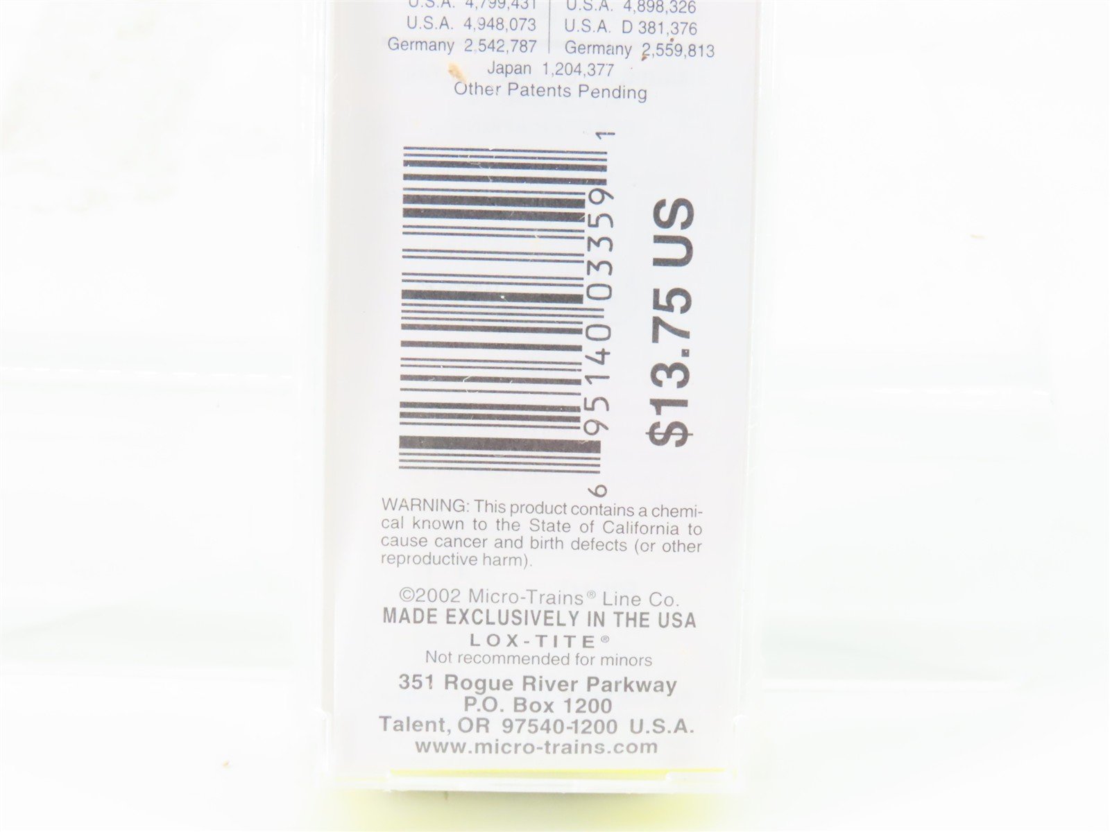 Z Scale Micro-Trains MTL 14419 CN Canadian National Single Dome Tankcar #990984