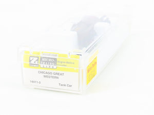 Z Micro-Trains MTL 14411-2 CGW Chicago Great Western Single Dome Tankcar #267
