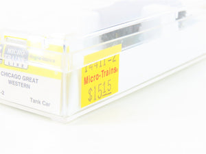 Z Micro-Trains MTL 14411-2 CGW Chicago Great Western Single Dome Tankcar #267