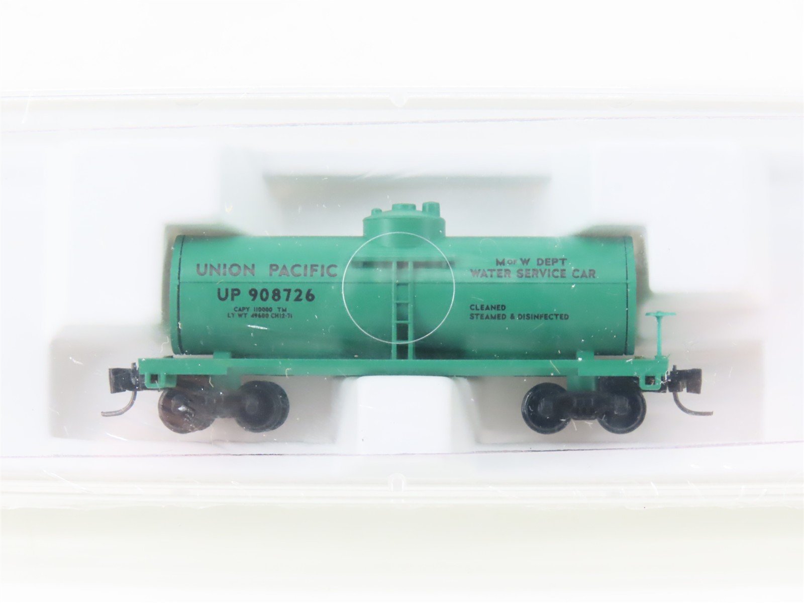 Z Micro-Trains MTL 14414-2 UP Union Pacific 39' Single Dome Tankcar #908726